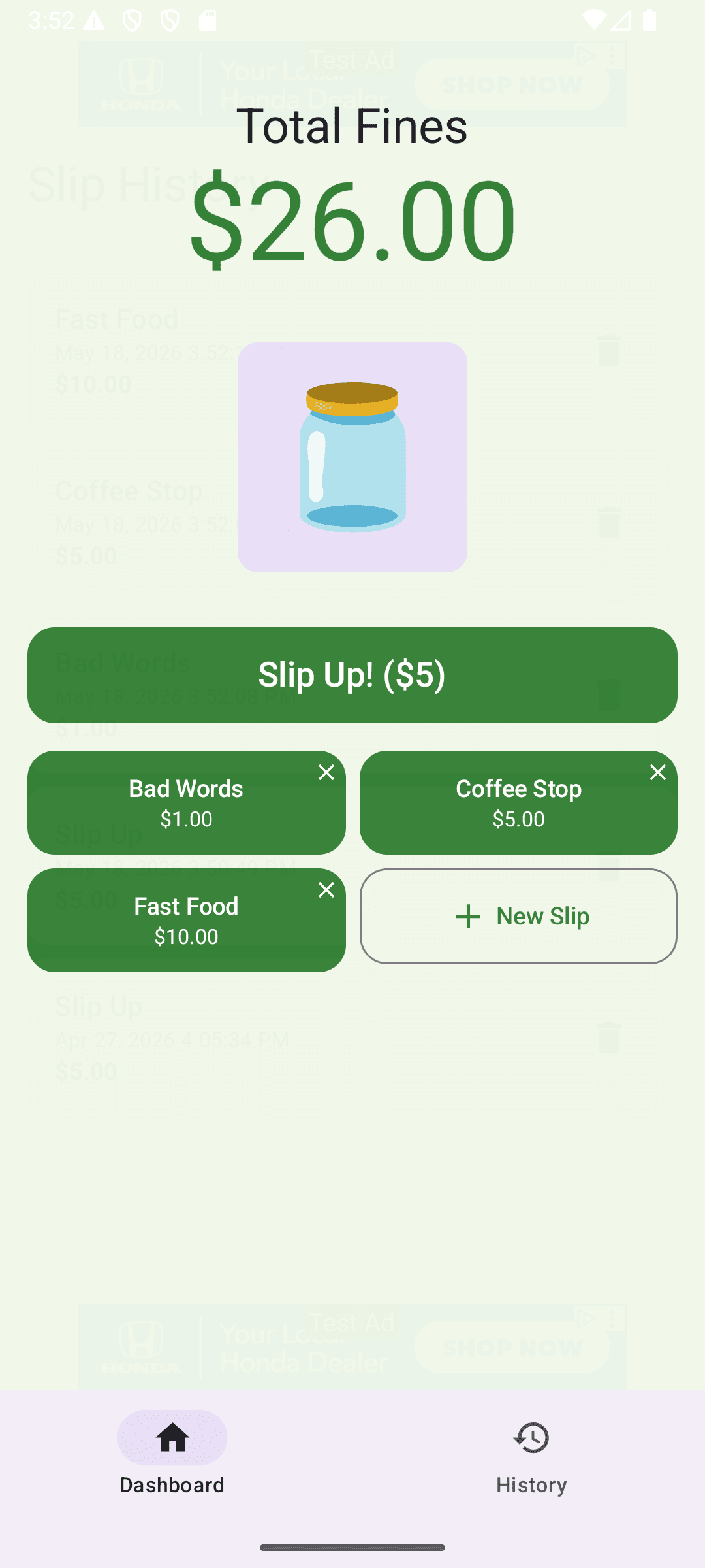 Bad Habit Jar screenshot 2